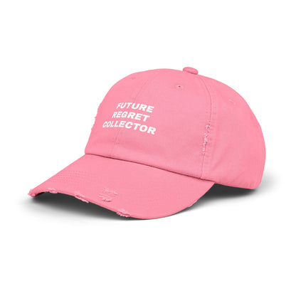 'Future Regret Collector' Unisex Distressed Cap