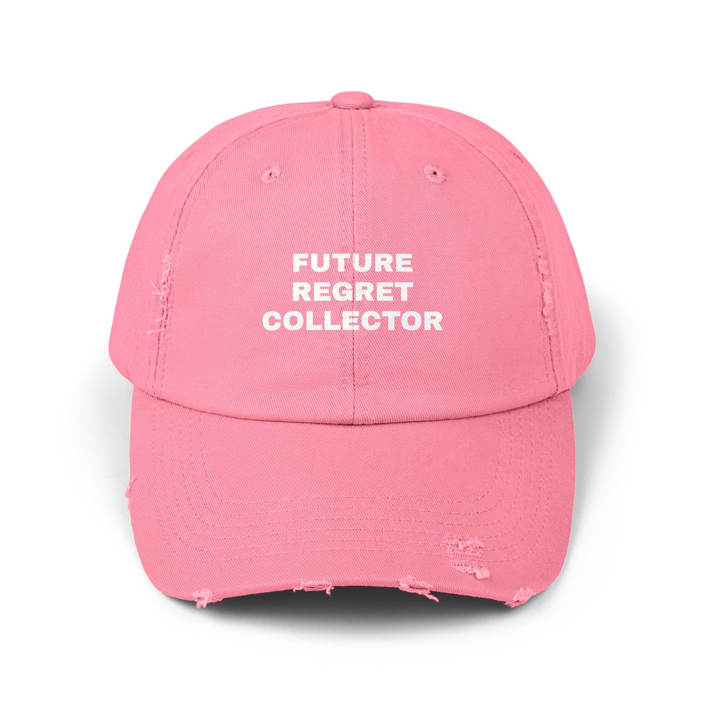 'Future Regret Collector' Unisex Distressed Cap