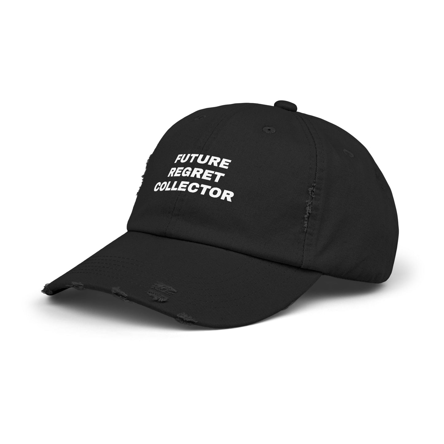 'Future Regret Collector' Unisex Distressed Cap