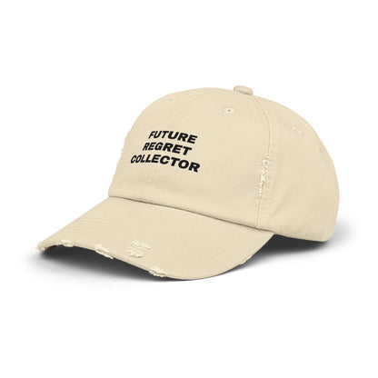 'Future Regret Collector' Unisex Distressed Cap